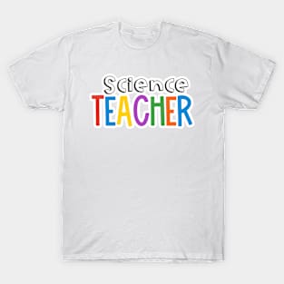 Rainbow Science Teacher T-Shirt